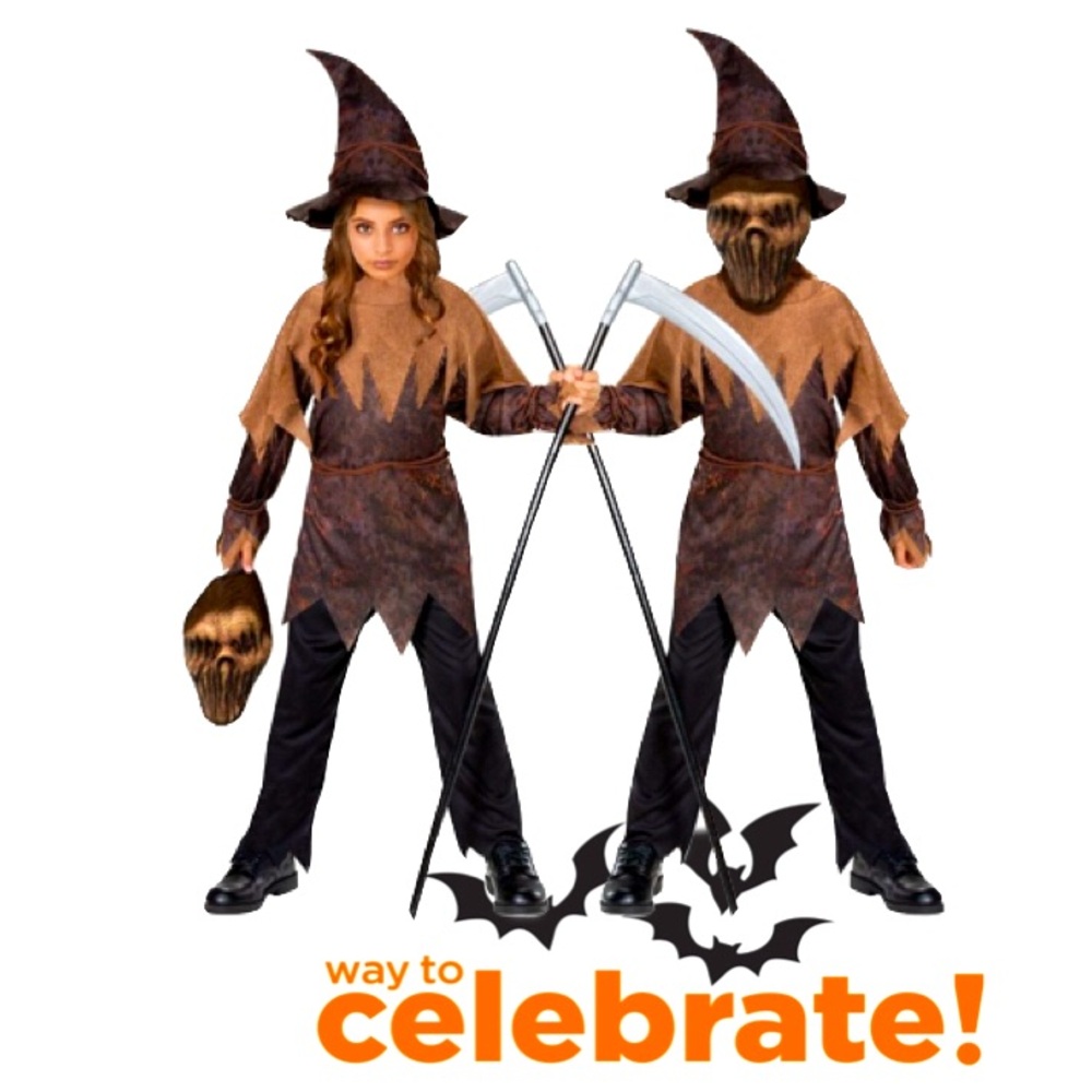 WAY TO CELEBRATE Corn Goblin
Halloween Costume 
Kids Unisex Size Small (6/7)